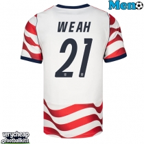 United States Timothy Weah #21 Replica Home Shirt World Cup 2026 Short Sleeve